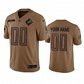 Men's Detroit Lions Active Player Custom 2023 Brown Salute To Service Limited Football Stitched Jersey,baseball caps,new era cap wholesale,wholesale hats